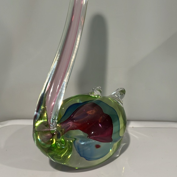 Fifth Avenue Crystal Swan. Vintage, Beautiful Multi-Color. Mid-century - Picture 9 of 17